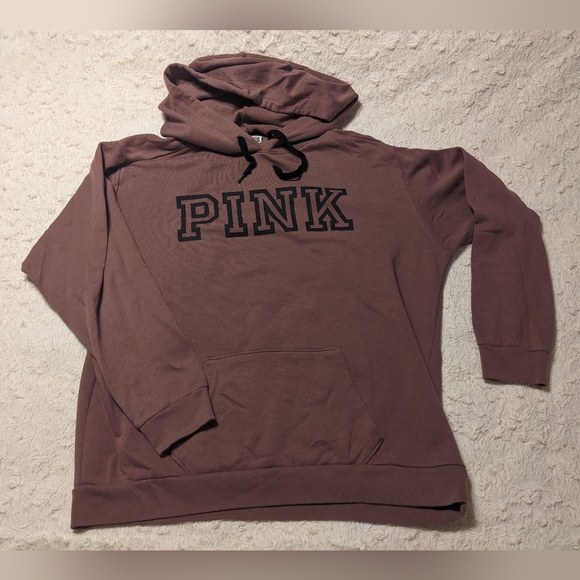 PINK Victoria's Secret Y2K Logo Hoodie and Long Sleeved Tee Bundle sz L - Picture 14 of 16
